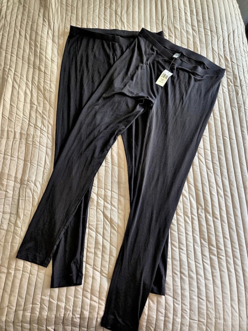 32 Degrees Heat Women's Base Layer Thermal Leggings 2-Pack Black Size L Inv #255